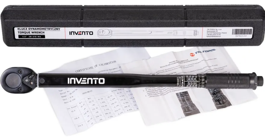 Klucz dynamometryczny INVENTO 1/2" 28-210 Nm