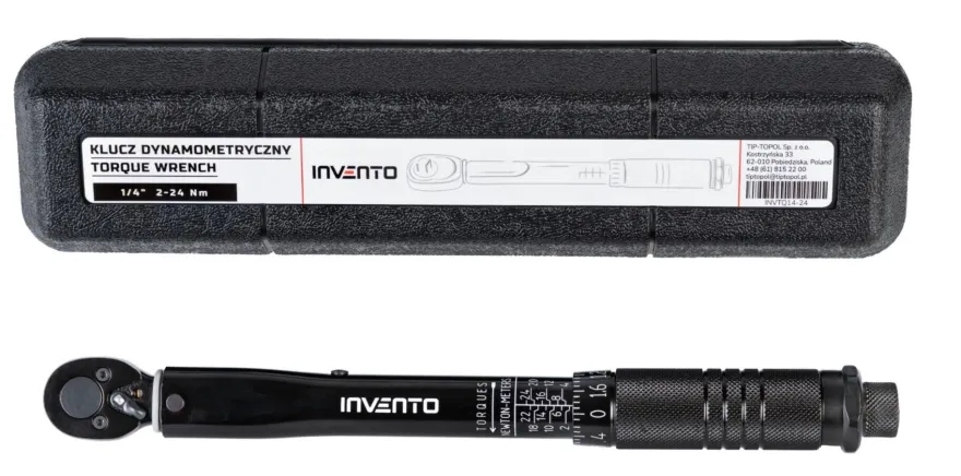 Klucz dynamometryczny INVENTO 1/4" 2-24 Nm