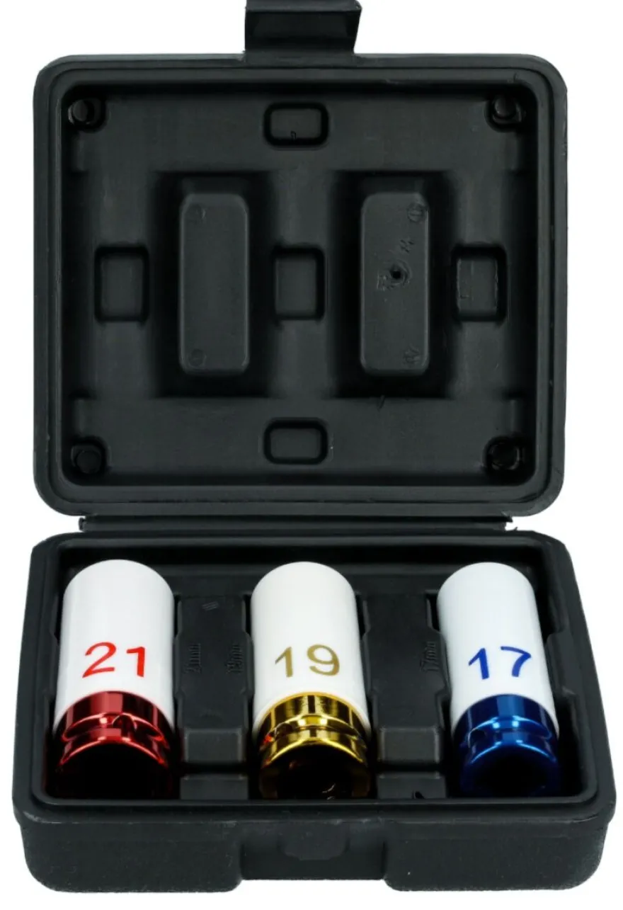 Klucz dynamometryczny INVENTO 1/2" 28-210 Nm + nasadki ALU - zestaw PRO
