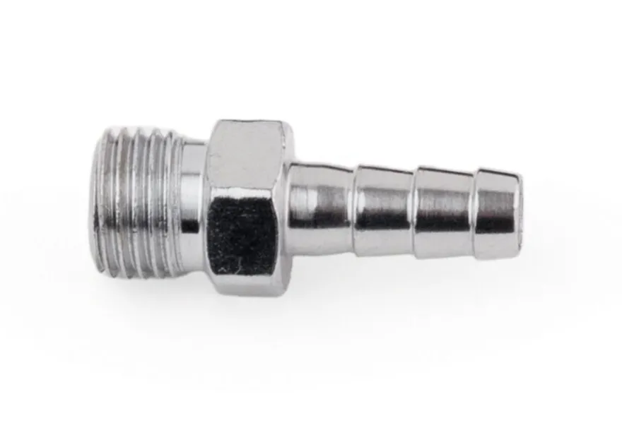 Króciec (wtyk) 1/4" gwint zewnętrzny (męski) na wąż 8 mm