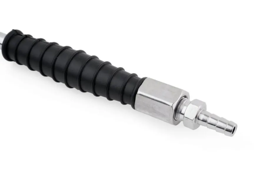 Króciec (wtyk) 1/4" gwint zewnętrzny (męski) na wąż 8 mm