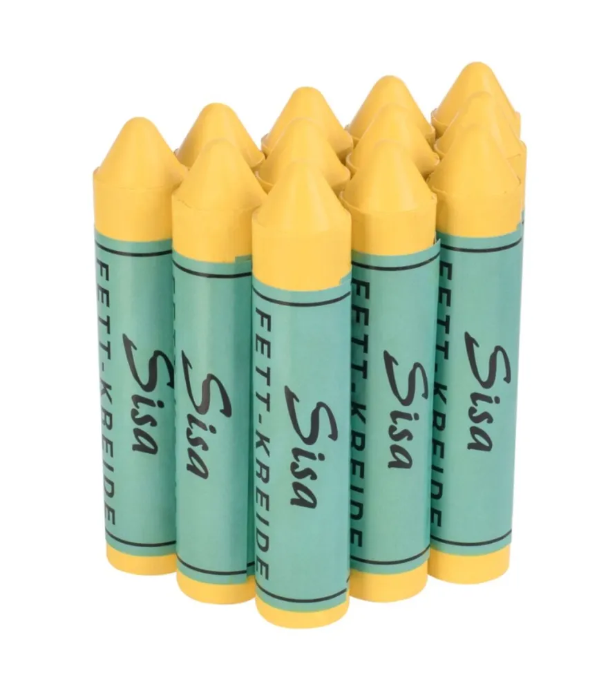 Kreda do opon wodoodporna Marker SISA żółta 12 szt