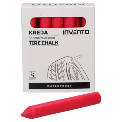 Kreda marker do opon wodoodporna Czerwona Invento - 1 sztuka