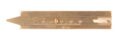 Miernik głębokości bieżnika opon (głębokościomierz) mosiężny, 0-50mm