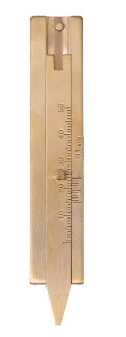Miernik głębokości bieżnika opon (głębokościomierz) mosiężny, 0-50mm