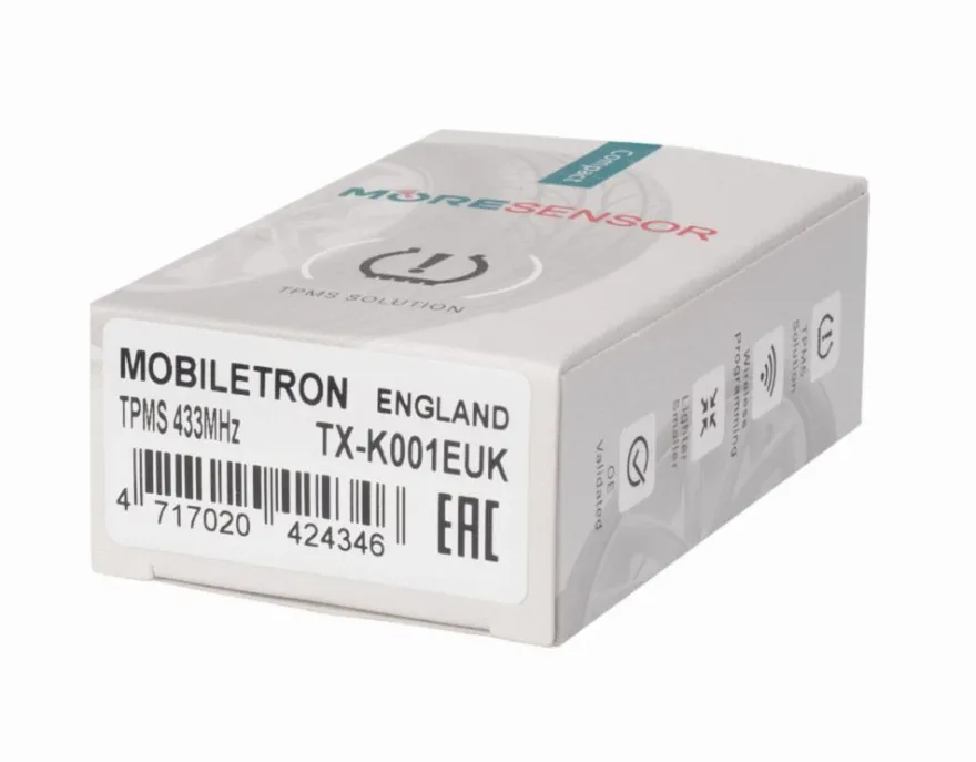 Mobiletron Europa USA 433/315 MHz Compact czujnik TPMS czarny