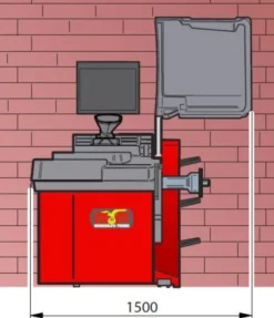 Mondolfo Ferro MT 3800C wyważarka 3D, zacisk elektromagnetyczny, hamulec automatyczny