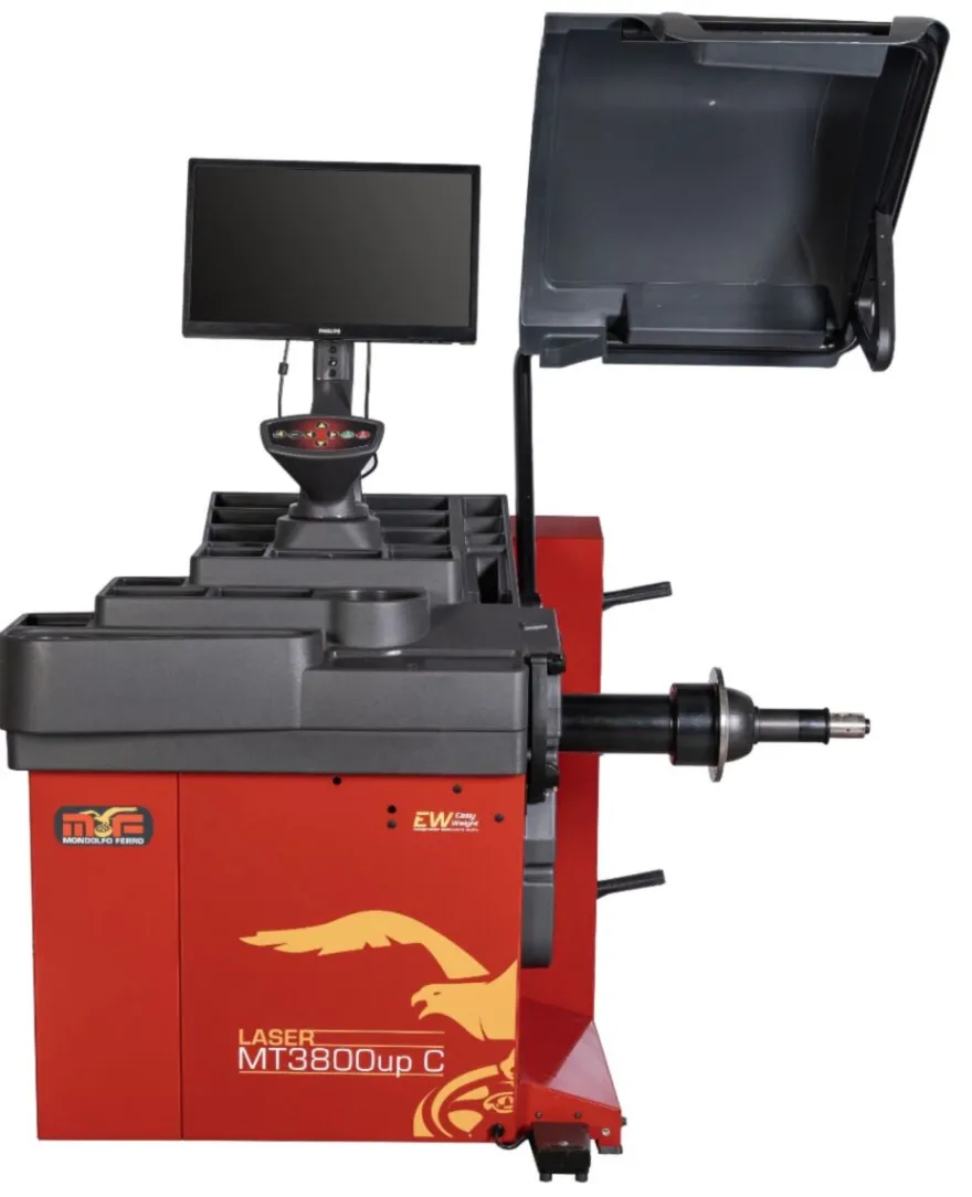 Mondolfo Ferro MT 3800C wyważarka 3D, zacisk elektromagnetyczny, hamulec automatyczny