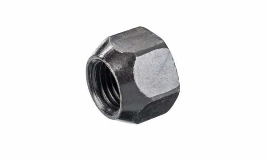 Nakrętka mocująca M14x1,5 otwarta bez kołnierza, gwint 17mm, klucz 21, czarna