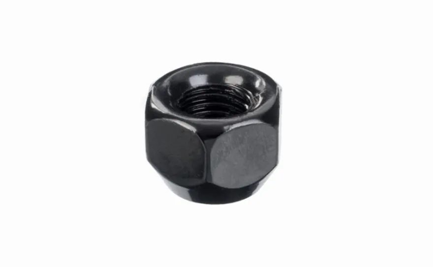 Nakrętka mocująca M12x1,5 otwarta 15mm, klucz 21, czarna