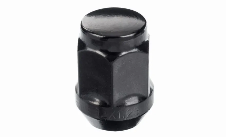 Nakrętka mocująca M12x1,25 zamknięta, 34mm, klucz 21, stożek, czarna