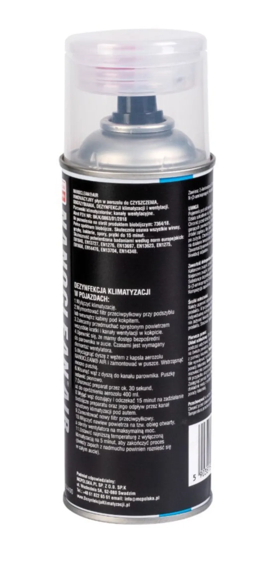 Nanoclean odgrzybiacz biobójczy z atestem PZH 5w1