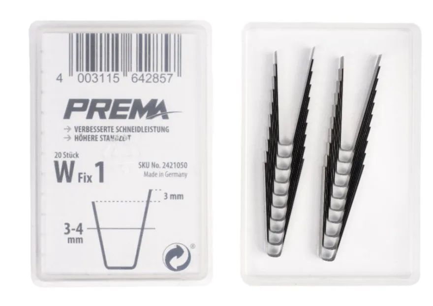 Nożyki W Fix 1, 3-4 mm, do nacinarki Prema Cutter, op. 20 szt