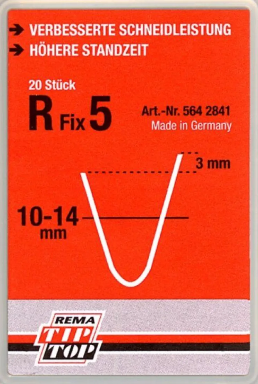 Nożyk R Fix 5, 10-14 mm, do nacinarki Rubber Cut, 20 szt