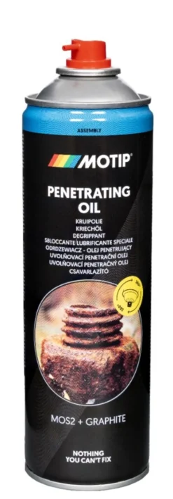 Odrdzewiacz w aerozolu (olej penetrujący grafitowy) 500 ml Spray MOTIP
