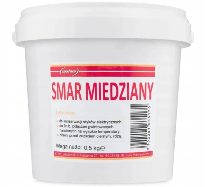 Pasta Miedziana Smar Miedziany do hamulców 0,5 kg