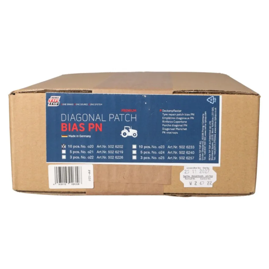 PN 020 Wkład naprawczy traktorowy rolniczy REMIUM TIP TOP do opon diagonalnych 255x255mm