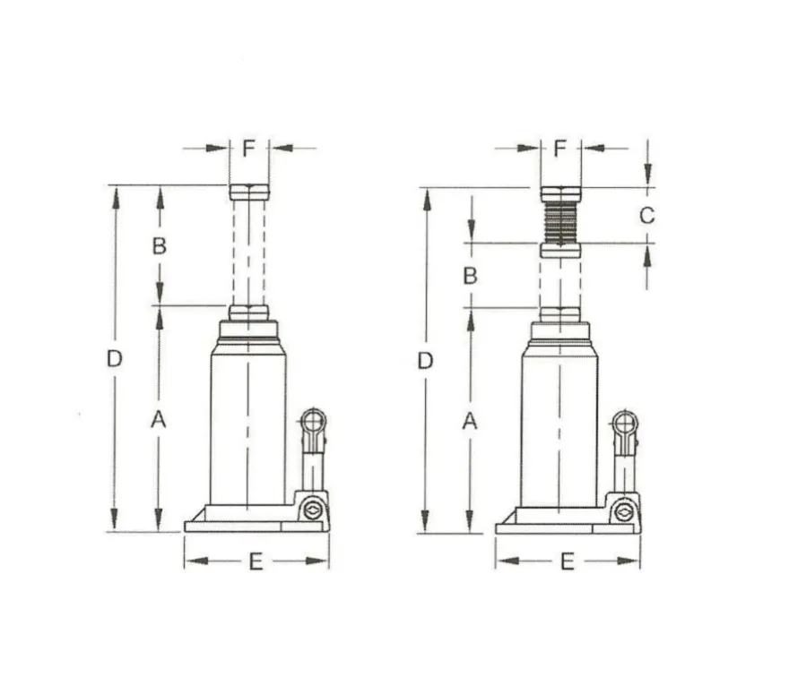 Podnośnik butelkowy 20T - Compac CBJ20