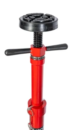 Podnośnik śrubowy mechaniczny / podpora kobyłka stojak kółka 750kg INVENTO