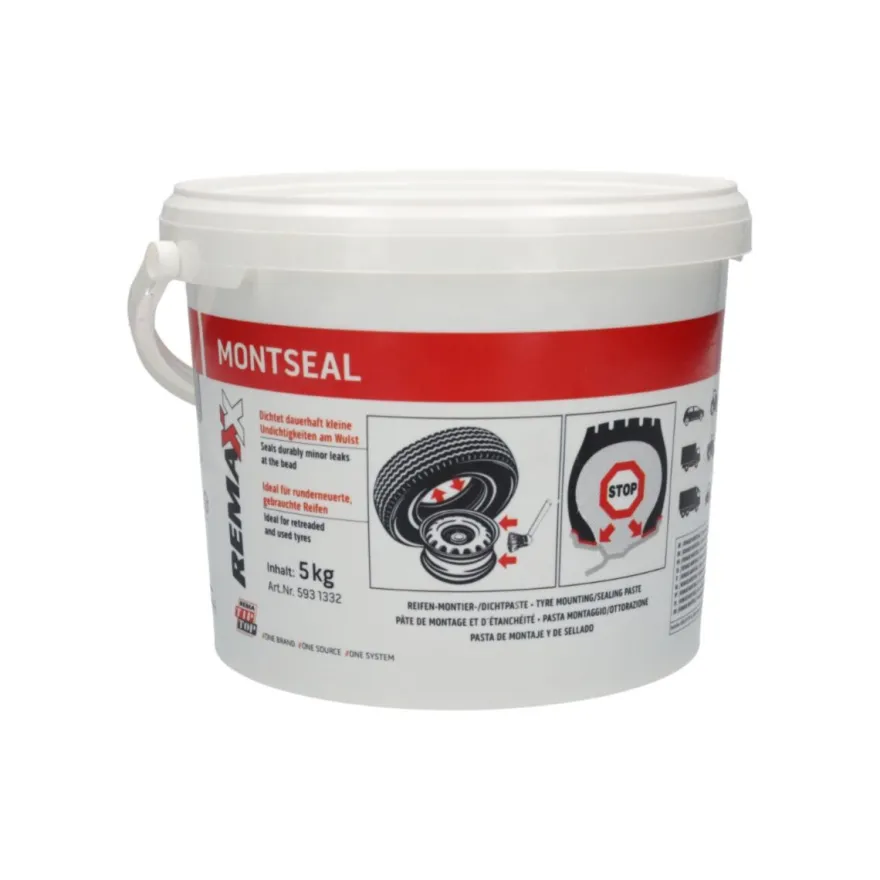 Remaxx Montseal 5kg Pasta montażowa uszczelniająca - do opon bieżnikowanych lub na używanych obręczach