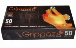 Rękawiczki warsztatowe z nitrylu Grippaz PREMIUM pomarańczowe rozmiar L, op. 50 szt, model 246A