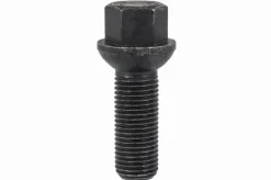 Śruba mocująca M14x1,5, gwint 35mm, kula, klucz 17, Geomet czarna