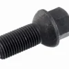 Śruba mocująca M14x1,5, gwint 28mm, kula, klucz 17, czarna