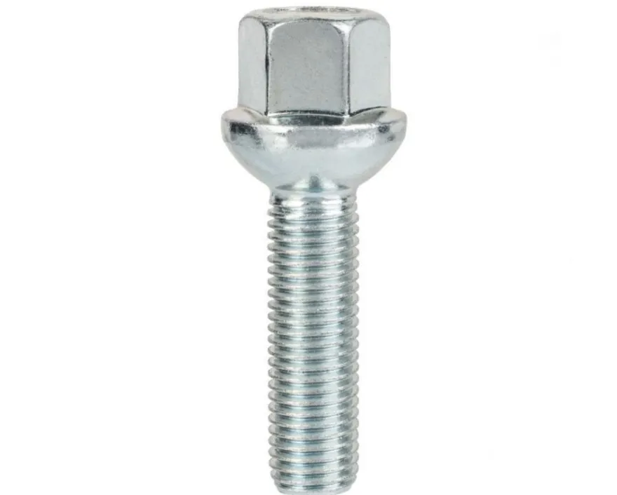 Śruba mocująca M12x1,5, gwint 40mm, kula, klucz 17, 10 szt