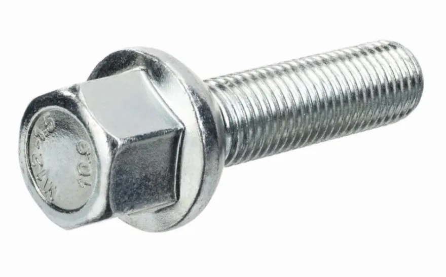 Śruba mocująca M12x1,5, gwint 40mm, kula, klucz 17, 10 szt