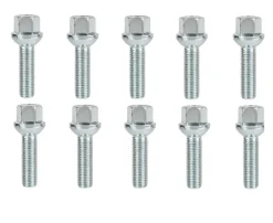 Śruba mocująca M12x1,5, gwint 40mm, kula, klucz 17, 10 szt