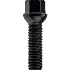 Śruba mocująca M14x1,5, gwint 45mm, kula, klucz 17, czarna