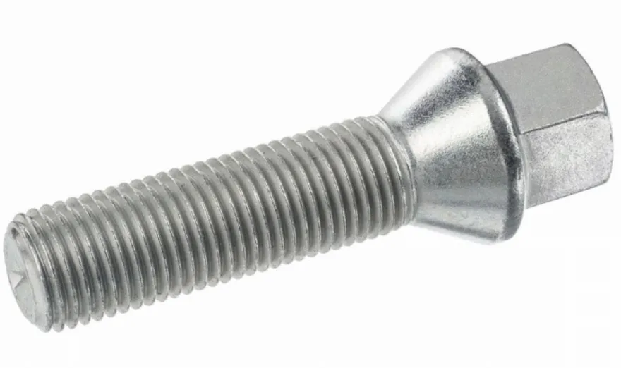 Śruba mocująca M14x1,5, gwint 45mm, stożek, klucz 17 10 szt.