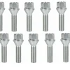 Śruba mocująca M12x1,25, gwint 40mm, stożek, klucz 17 10 szt.