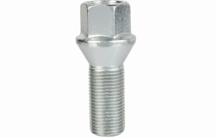 Śruba mocująca M14x1,25, gwint 28mm, stożek, klucz 17