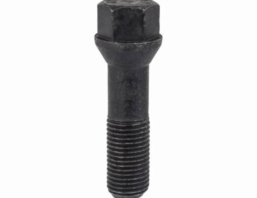 Śruba mocująca M14x1,5, gwint 45mm, stożek, klucz 17 czarna