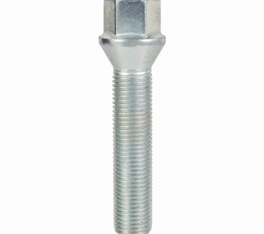 Śruba mocująca M14x1,5, gwint 60mm, stożek, klucz 17