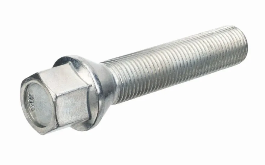 Śruba mocująca M14x1,5, gwint 60mm, stożek, klucz 17