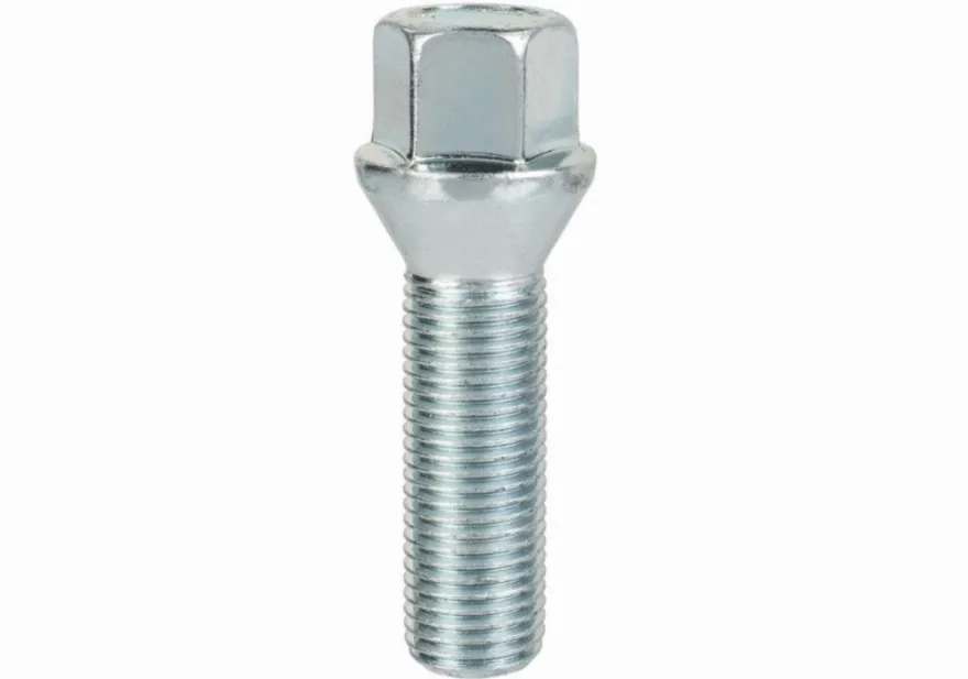Śruba mocująca M14x1,5, gwint 40mm, stożek, klucz 17