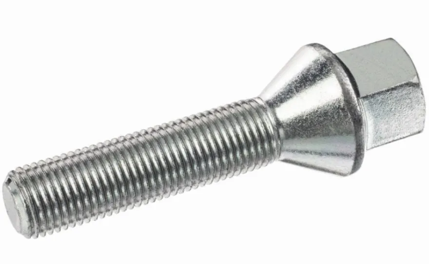 Śruba mocująca M12x1,25, gwint 45mm, stożek, klucz 17