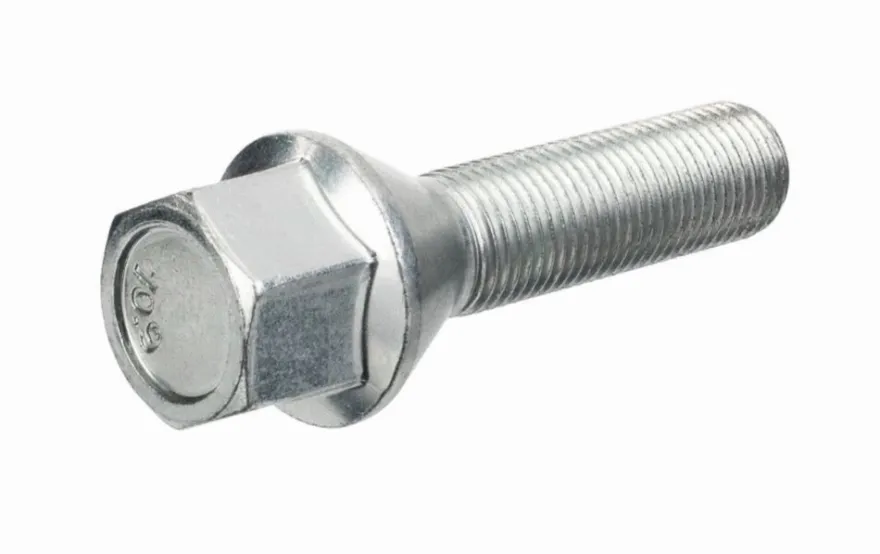 Śruba mocująca M12x1,25, gwint 40mm, stożek, klucz 17