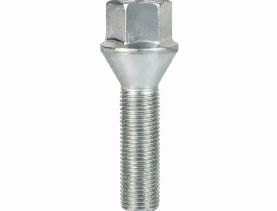 Śruba mocująca M12x1,25, gwint 40mm, stożek, klucz 17