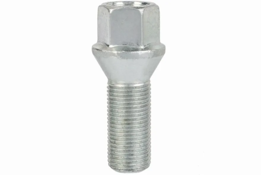 Śruba mocująca M14x1,25, gwint 30mm, stożek, klucz 17