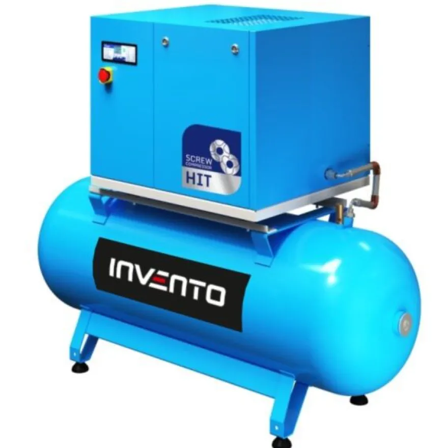 Sprężarka śrubowa Invento HT510, 750 l/min, 270 litrów, 10 bar, 5,5 kW, bez osuszacza