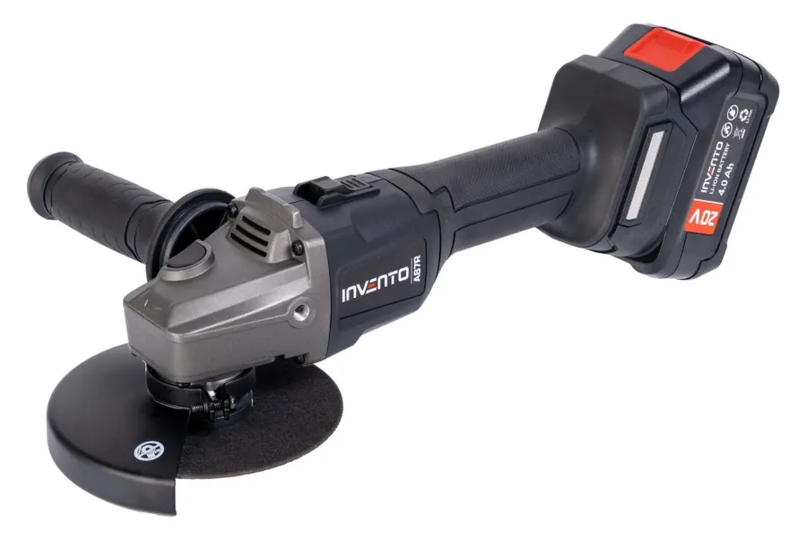 Szlifierka kątowa akumulatorowa 125mm INVENTO A87R - zestaw 2x 4Ah, walizka