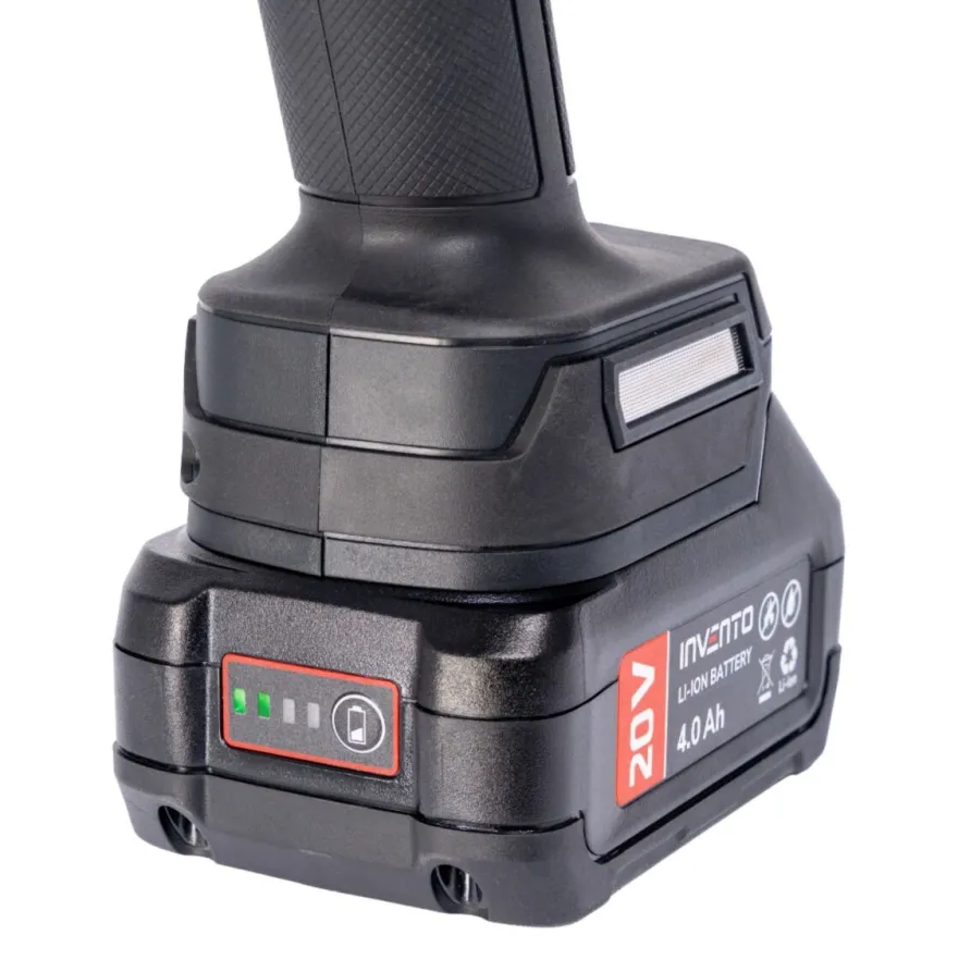 Szlifierka kątowa akumulatorowa 125mm INVENTO A87R - zestaw 2x 4Ah, walizka