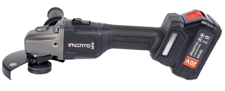 Szlifierka kątowa akumulatorowa 125mm INVENTO A87R - zestaw 2x 4Ah, walizka