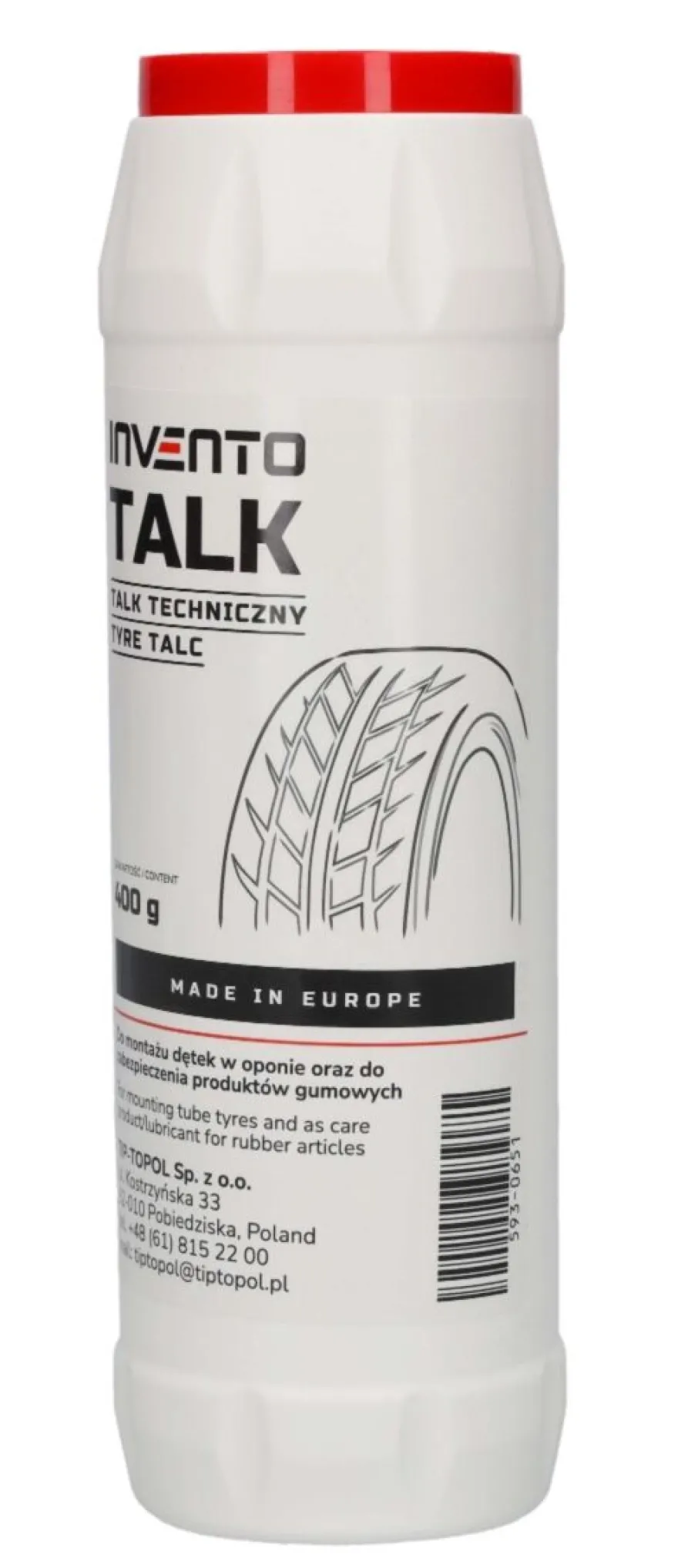 Talk do opon, 400 g - do zabezpieczenia produktów gumowych