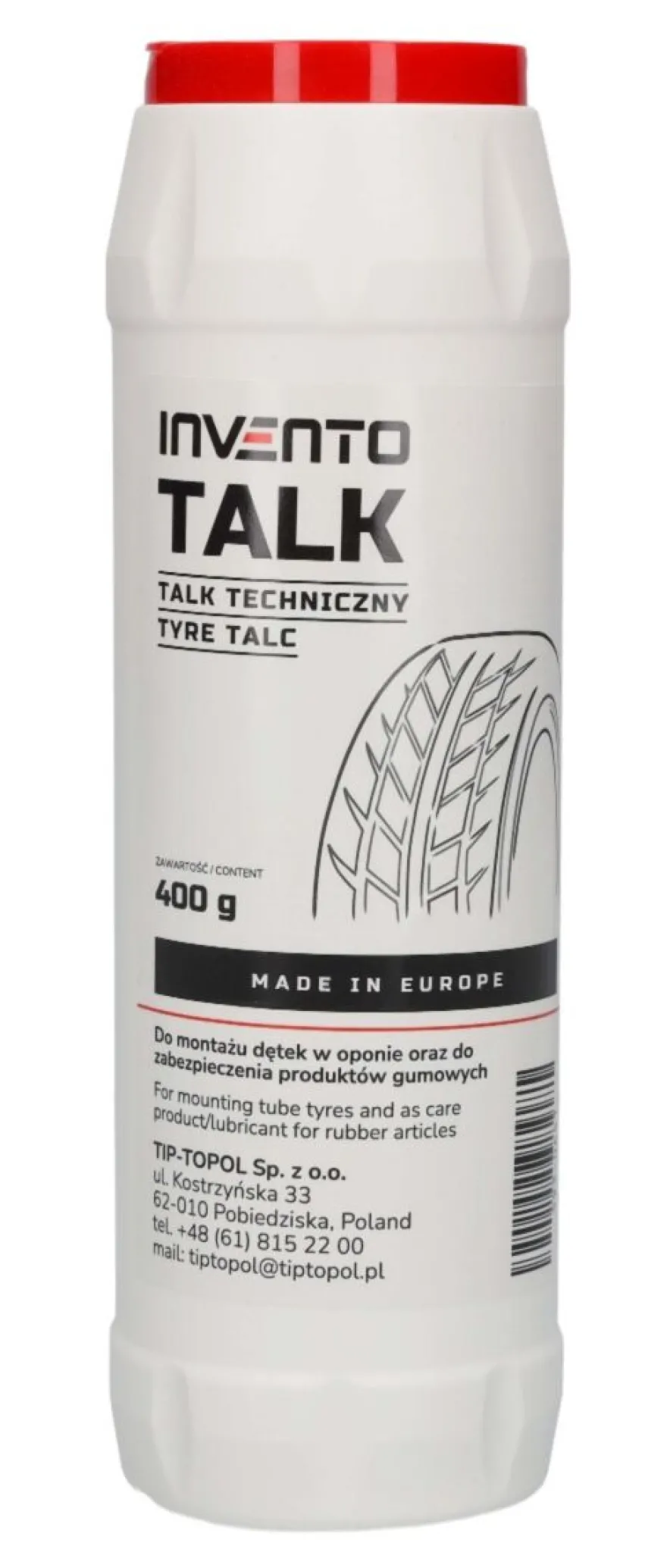 Talk do opon, 400 g - do zabezpieczenia produktów gumowych