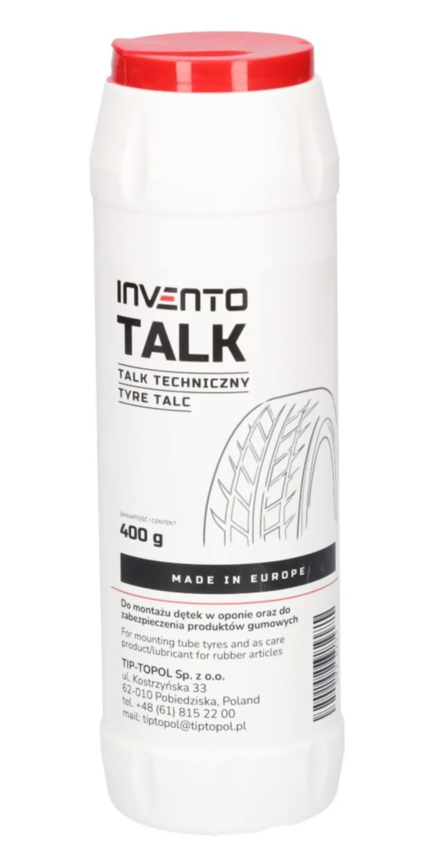 Talk do opon, 400 g - do zabezpieczenia produktów gumowych