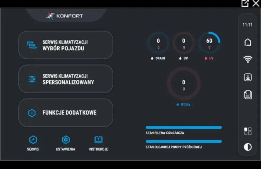 TEXA KONFORT 760 Touch R1234yf urządzenie stacja do klimatyzacji
